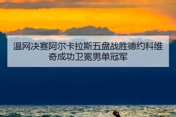 温网决赛阿尔卡拉斯五盘战胜德约科维奇成功卫冕男单冠军